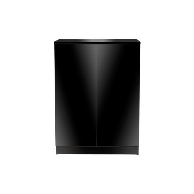 AQUATOP Forza Premier 2-Door Cabinet for Standard 15 Gallon and 20 Gallon High Tanks, Black