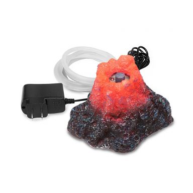 AQUATOP 5.5" Volcano Aquarium Decor w/ LED Light and Bubble Function , VC-01L
