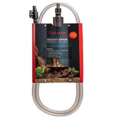 AQUATOP 8.5" Gravel Vacuum Cleaner Instant Siphon w/ Gravel/Fish Guard, AGV-08