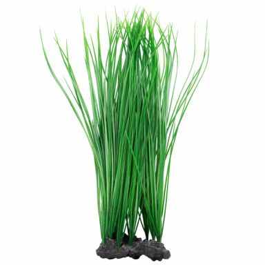 AQUATOP 16" Green Onion Grass Plastic Plant w/ Weighted Base for Aquariums, PD-BH70