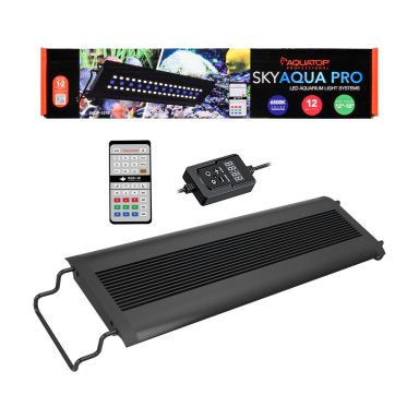 AQUATOP SkyAqua PRO 12"-18" Full Spectrum LED Light for Aquariums Programmable + Remote, SAQP-1218