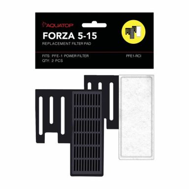 AQUATOP Forza Power Filter Replacement Inserts with Premium Activated Carbon PFE1-RCI