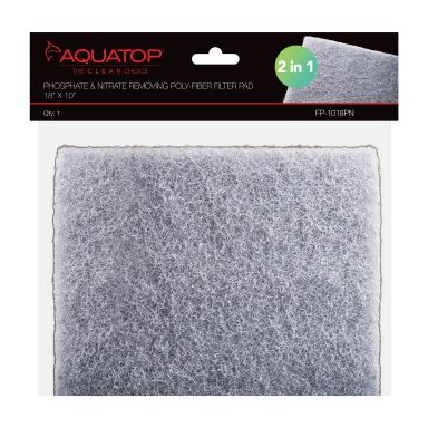 AQUATOP 18"x10" Phosphate & Nitrate Removing Aquarium Filter Pad - Premium Material, FP-1018PN
