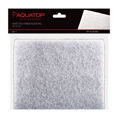 AQUATOP 18"x10" Aquarium Filter Pad - Premium Poly Fiber Material, FP-1018CB
