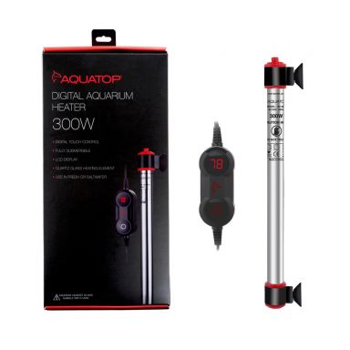 AQUATOP 300W Digital Heater w/ External Control - Fully Submersible for Tanks up to 75-Gal, EX-300