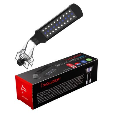 AQUATOP SkyAqua Marine Mini LED Aquarium Light, 14000K Spectrum - 3 Position Toggle Switch, MAQ-MINI