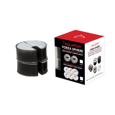 AQUATOP Replacement Carbon Insert (2-Pack) for Forza Sphere 10 Power Filter FSP10-RCI