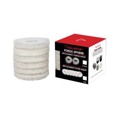 AQUATOP Replacement Filter Inserts (6-Pack) for Forza Sphere 20 Power Filter FSP20-RFP