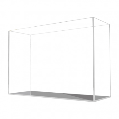 AQUATOP 12.7-Gal High Clarity Tall Glass Aquarium Bookshelf Style - 8" x 23.6" x 15.75", HCA-12GT