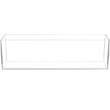 AQUATOP 12-Gal High Clarity Tall Glass Aquarium Bookshelf Style - 9.5" x 35.4" x 8.25", HCA-12G
