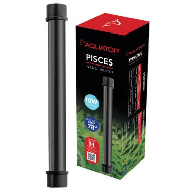 AQUATOP 10W Pisces Nano Heater, Fully Submersible for Fish Tanks Up to 3 Gallons, PCS-10W