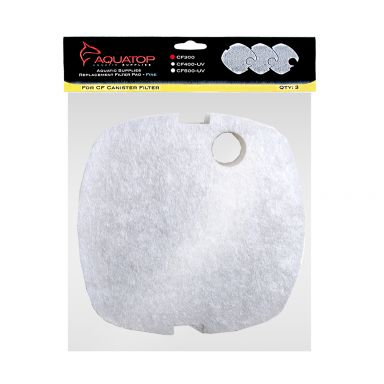 AQUATOP Replacement White Filter Pads 3-Pack for CF-300MKII Canister Filters, RFP-CF300