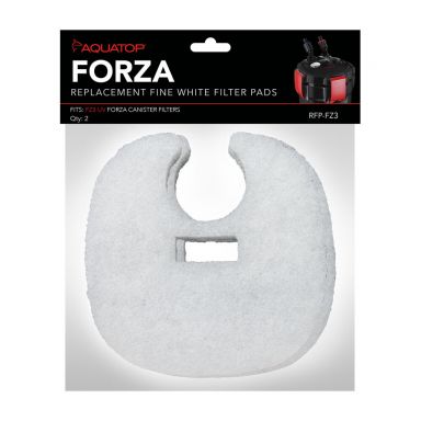 AQUATOP Replacement White Filter Pads 2-Pack for Forza FZ3 Canister Filters, RFP-FZ3