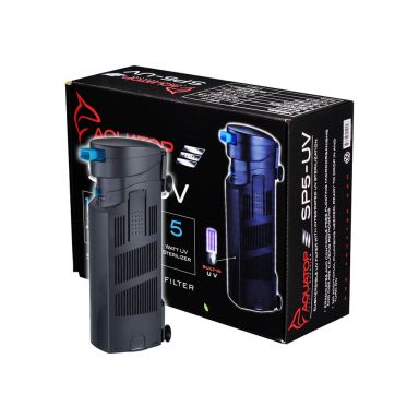 AQUATOP Submersible Filter w/ 5W UV, 126 GPH for Aquariums up to 40-Gal, SP5-UV