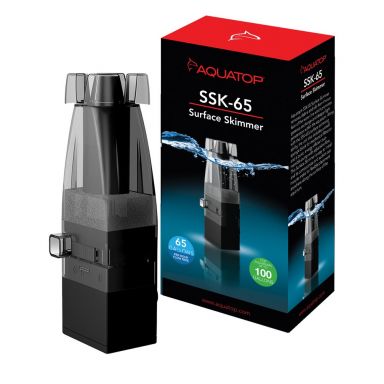 AQUATOP Aquarium Surface Skimmer 65 GPH Flow Rate for Tanks Up to 100 Gallons SSK-65