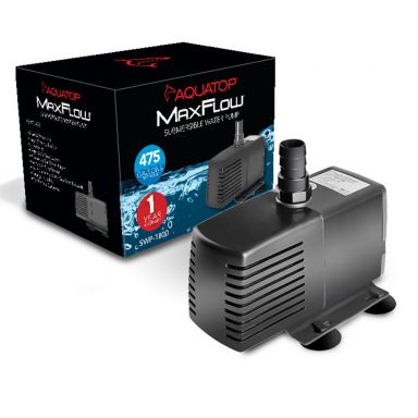 AQUATOP MaxFlow Submersible Aquarium Pump 475 GPH, Adjustable Flow Rate for Aquariums SWP-1800