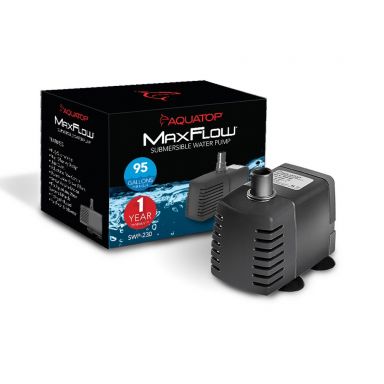 AQUATOP MaxFlow Submersible Aquarium Pump 95 GPH, Adjustable Flow Rate for Aquariums SWP-230