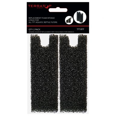 TERRATOP Replacement Foam Sponge 2-Pack for All TFT Aquatic Reptile Filters