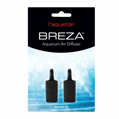AQUATOP 1" Cylinder Airstone (2-Pack) - Enhances Aeration & Water Quality for Aquariums AS-02CYL
