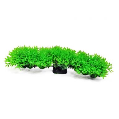 AQUATOP 2"x8" Green Plastic Plant w/ Weighted Base for Aquariums, PD-T05