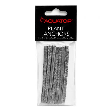 AQUATOP Plant Weight Anchors (Set of 10) - Soft Metallic Strips for Securing Aquarium Plants PA-10