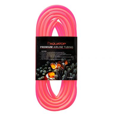 AQUATOP Neon Red Color Premium Airline Tubing, 13 feet (4-Meter), 1/8" Inside Diameter, AT-4NR
