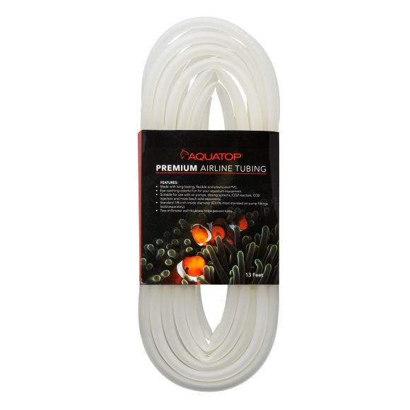AQUATOP Clear Color Premium Airline Tubing, 13 feet (4-Meter), 1/8" Inside Diameter, AT-4CL