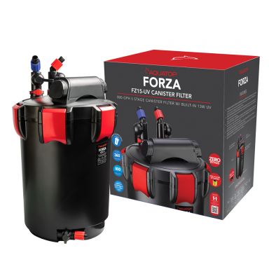 AQUATOP Forza Canister Filter - 13W UV - 800 GPH Flow Rate - for 360-Gal Tanks, FZ15-UV