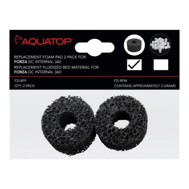 AQUATOP Replacement Foam Pads (2-Pack) for Forza DC Internal 360° Power Filter FZI-RFP