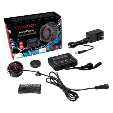 AQUATOP 2,113 GPH MaxFlow Slim DC 10W Wave Maker with Controller, MWV-2100SLIM