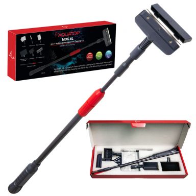 AQUATOP 6-in-1 Multipurpose Aquarium Cleaning Kit, Extends to 35.5", MDK-6L