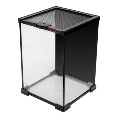 TERRATOP 3.2-Gal Rectangular Terrarium w/ Mesh Top, Secure Glass Enclosure for Reptiles, RT-03