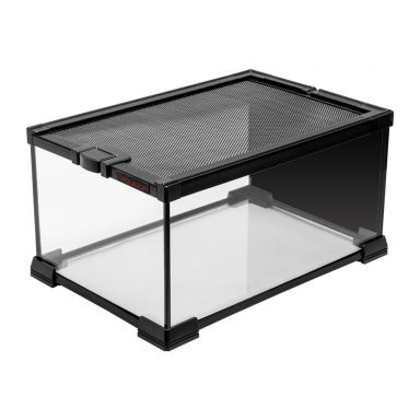 TERRATOP 2.5-Gal Rectangular Terrarium w/ Mesh Top, Durable Glass Habitat for Reptiles, RT-2.5
