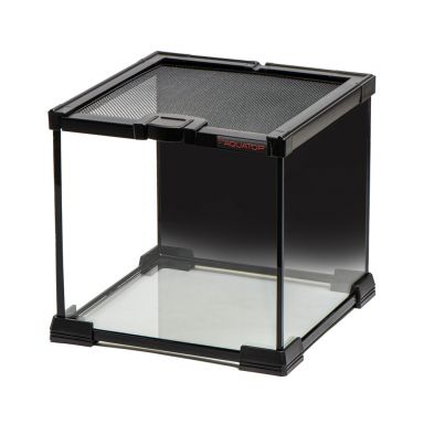 TERRATOP 2.1-Gal Terrarium Cube w/ Mesh Top, Ventilated Habitat for Reptiles & Insects, 7.87", RT-02