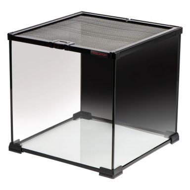 TERRATOP 7.1-Gal Terrarium Cube w/ Mesh Top, Ventilated Habitat for Reptiles, 11.8", RT-07