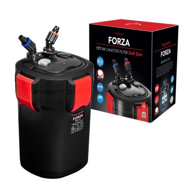 AQUATOP Forza Canister Filter - 7W UV - 295 GPH Flow Rate - Ideal for 60-90 Gallon Tanks, FZ7